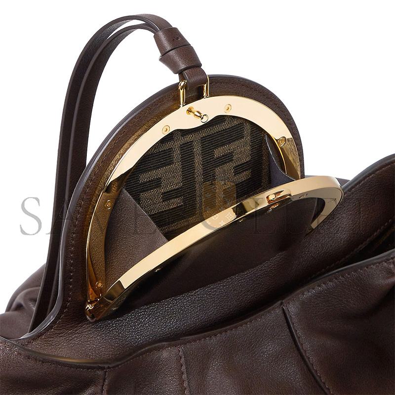 FENDI SPY DARK BROWN LEATHER BAG 8BR839AYCTF0L1B (48*22*20cm) FENDI SPY DARK BROWN LEATHER BAG 8BR839AYCTF0L1B (48*22*20cm)